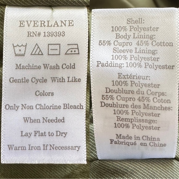 Everlane Jacket E2 Bomber Zip Up Olive Green S - Picture 9 of 12